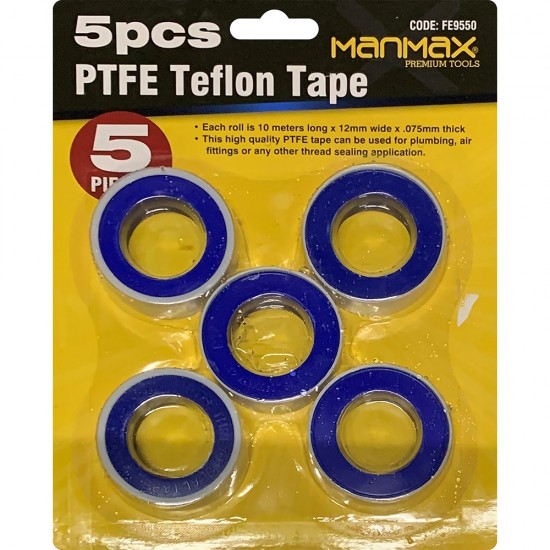 5 Pcs PTFE Teflon Tape