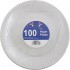 100-Pack High Quality Extra Strong Disposable Paper Plates Microwave Safe