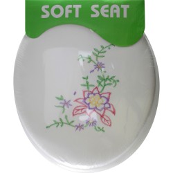 Soft Toilet Seat - White Soft Material Luxury Seat