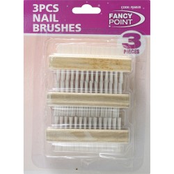 3 Pcs Nail Brushes, Wooden Brush, Nail Brushes