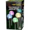 Stainless Steel Solar Powered Colour Changing LED Orb Glass Ball Garden Post Light