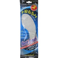 NEW 2 PAIR FRESH INSOLES FRESH FOAM LAYER CUSHION EXTRA ABSORBING ODOUR CONTROL