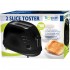 NEW 2 Slice 700W Easy Clean | Non Stick | Toaster | Black Defrost Function