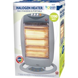 Portable Oscillating Halogen Heater 1200W With 3 Heat Settings