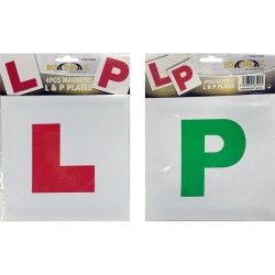 4 Pcs Magnetic L & P Plates Driving, Learner, Driver, Pass, Learn Plates Magnetic
