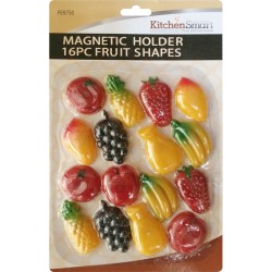 16 Pcs Fridge Magnetic Fruit Shapes Meno Fruit Holder 
